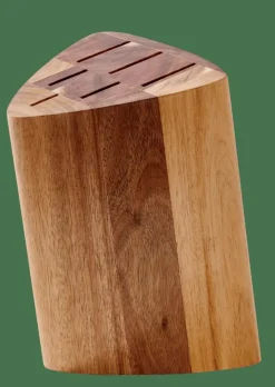CASA ACACIA Blocco Portacoltelli Per 5 Coltelli Naturale| Accessori Da Cucina