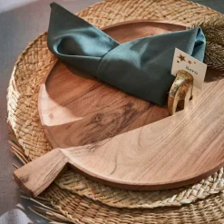 CASA ACACIA CHIC Piatto Con Manico Naturale| Piatti