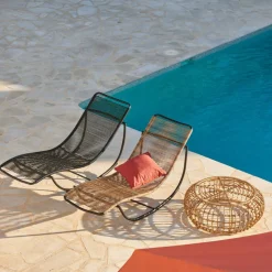 CASA ACAPULCO Sdraio A Dondolo Nero| Lettini