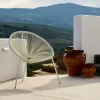 CASA ACAPULCO Sedia Lounge Bianco| Sedie Lounge