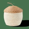 CASA ALVIN Cesto Portatutto Con Coperchio Marrone, Naturale| Cesti Portatutto|Autunno