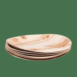 CASA ARECA LEAF Piatti Set Di 6 Naturale| Piatti