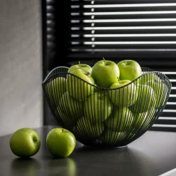 CASA ASTER Cesto Portafrutta Nero| Accessori Da Cucina