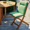 CASA AZUR Cuscino Da Giardino Per Sedia Piegh Verde| Cuscini Da Giardino