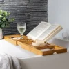 CASA BAMBOO Mensola Per Vasca Da Bagno Naturale| Accessori Per La Vasca