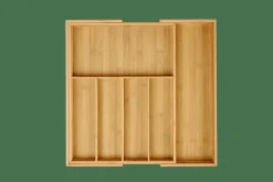 CASA BAMBOO Org. Per Cassetto Allungabile Naturale| Cesti Cassetto