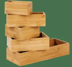 CASA BAMBOO Organiser Per Cassetto Naturale| Accessori Da Cucina