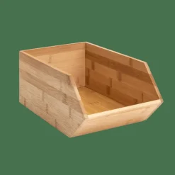 CASA BAMBOO Organizzatore Impilabile Naturale| Contenitore Per Alimenti|Scatole Conserva Vivande