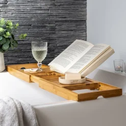 CASA BAMBOO Scatola Portafazzoletti Naturale| Accessori Da Lavandino|Cesti Cassetto