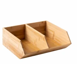 CASA BAMBOO Scatola Portafazzoletti Naturale| Accessori Da Lavandino|Cesti Cassetto