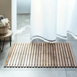 CASA BAMBOO Tappetino Bagno Naturale| Tappeti Per Bagno