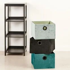 CASA BASIC Cesta Pieghevole Menta| Cesti Cassetto