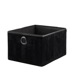 CASA BASIC Cesta Pieghevole Nero| Cesti Cassetto
