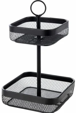 CASA BLACK LUNAR Cesto Ovale 2 Pezzi Nero| Accessori Da Cucina