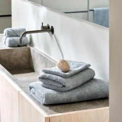 CASA B-LUX Asciugamano Ospite Argentato| Asciugamani Per Ospiti