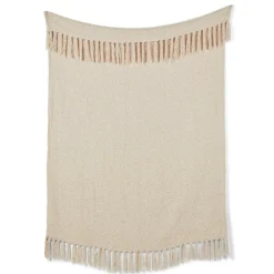 CASA BRUCE Plaid Bianco Antico| Plaid