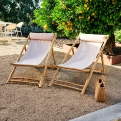 CASA CABO Bianco, Naturale| Sedie Da Spiaggia