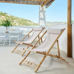 CASA CABO Bianco, Naturale| Sedie Da Spiaggia
