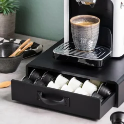 CASA CAFE Cassetto Per Capsule Per Capsule Di Caffè Nero| Utensili Da Caffè