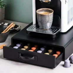 CASA CAFE Cassetto Per Capsule Per Capsule Di Caffè Nero| Utensili Da Caffè