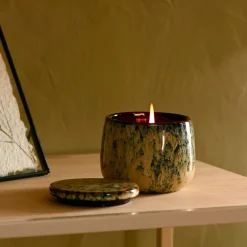 CASA CERAMIC Candela In Vaso Blu| Candele