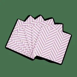 CASA CHEVRON Set Di 20 Tovaglioli Viola| Tovaglioli