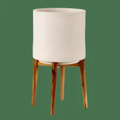 CASA CHIARO Vaso Per Piante Bianco| Supporti Per Piante