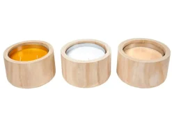 CASA CITRONELLA WOOD Candela Da Esterni Beige| Candele Da Giardino