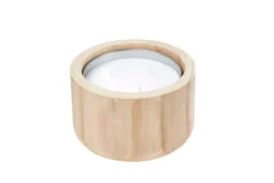 CASA CITRONELLA WOOD Candela Da Esterni Bianco| Candele Da Giardino