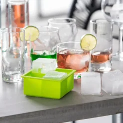 CASA COCKTAIL Stampo Per Cubetti Di Ghiaccio Verde| Accessori Per Cocktail