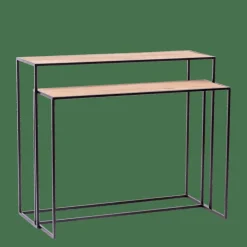 CASA COMBO Mobile Consolle Set Di 2 Naturale| Consolle