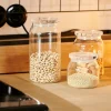 CASA CRYSTAL Contenitore Vivande Con Coperchio Trasparente| Barattoli