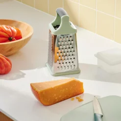 CASA CUISINO Grattugia A Torre Con Cassetto Menta| Strumenti Da Cucina
