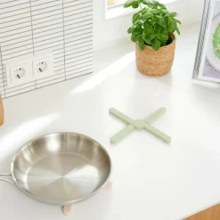 CASA CUISINO Sottopentola Pieghevole Menta| Strumenti Da Cucina