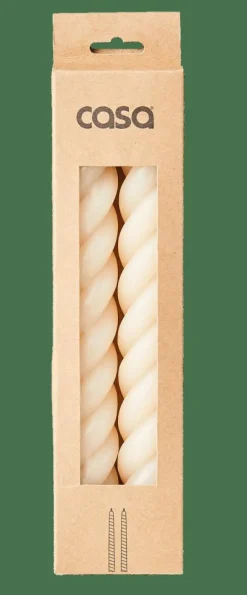 CASA CURL Candele Set Da 2 Beige| Candele
