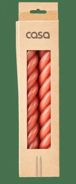 CASA CURL Candele Set Da 2 Rosso| Candele