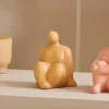 CASA DIVA Ceramica Decorativa Beige| Figurine Decorative