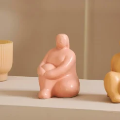 CASA DIVA Ceramica Decorativa Rosa| Figurine Decorative
