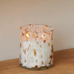 CASA ESCAPE WORLD OF GOA Candela Profumata In Vaso Bianco, Dorato, Multicolore| Candele Profumate|Candele