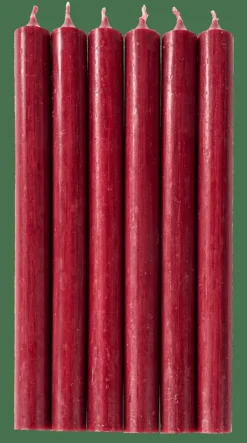 CASA FINA Candele Set Di 6 Bordeaux| Candele