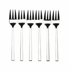 CASA FINE Cucchiaini Antipasto Set Di 6 Argentato| Set Di Posate|Aperitivo E Tapas