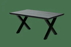 CASA FORMAX Tavolo Da Giardino Con Gambe X Nero| Tavoli Da Giardino