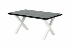 CASA FORMAX Tavolo Da Giardino Con Gambe X Nero/bianco| Tavoli Da Giardino
