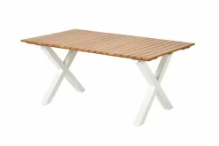 CASA FORMAX Tavolo Da Giardino Con Gambe X Naturale/bianco| Tavoli Da Giardino