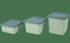 CASA FREEZER Scatole X Freezer Set Di 10 Menta, Verde Scuro| Scatole Conserva Vivande