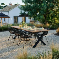 CASA FRIDA Seduta Nero| Sedie Da Pranzo|Sedie Da Giardino