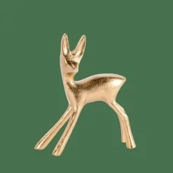 CASA GOLDY Decorativo Cervo Dorato| Figurine Decorative