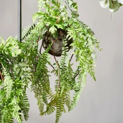 CASA GREENERY Vaso Sospeso Con Felce Verde| Piante Artificiali