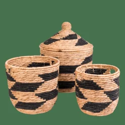 CASA GUATEMALA Cesto Nero, Naturale| Cesti Portatutto