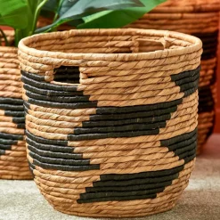 CASA GUATEMALA Cesto Nero, Naturale| Cesti Portatutto